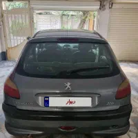 206 تیپ 3 مدل  88  رنگ خاکستری کاملا سالم