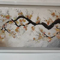 تابلو تکسچر طرح برجسته  همراه با قاب