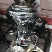 سماور برقی کوچیک‌  برنجی