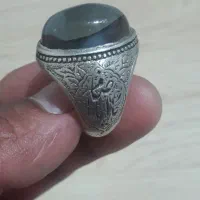 انگشتر عقیق سلیمانی رکاب قلمزنی بینظیر|بدلیجات|کرج, شهرک بنفشه|دیوار