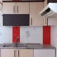 کابینت دسته دوم+ویترین+هود