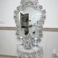 ساعت و آینه شمعدان ست|ساعت دیواری و تزئینی|قنوات, |دیوار