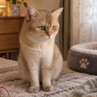 گربه بریتیش گلد نر ۲ساله (عقیم نشده)