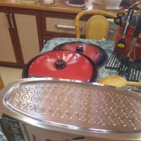 دوتا قابلمه وتاوه درحدنو وسه دیس استیل خارجی|ظروف پخت‌وپز|تهران, تهرانپارس جنوبی|دیوار