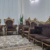 مبل سلطنتی ۹نفره به همراه میزعسلی|مبلمان خانگی و میز عسلی|فلاورجان, |دیوار