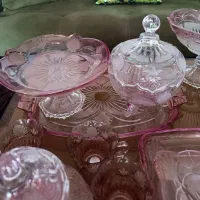 سرویس کامل 38 تیکه سوگا ژاپن حاشیه صورتی ژاپن|ظروف سرو و پذیرایی|تهران, طیب|دیوار