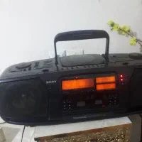 ضبط صوت سونی سالم دو کاست سی دی خور رادیو