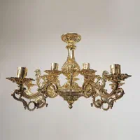 لوستر برنز شاخه ای250تومن|لوستر و چراغ آویز|ری, کارخانه سیمان|دیوار