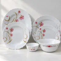 سرویس آرکوپال ۵۰ پارچه+دوازده عدد کاسه آبگوشت خوری