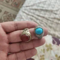 انگشتر فیروزه و یمنی