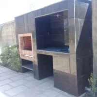 کاشی کاری وسنگ کاری اجرای کباب پز وشومینه