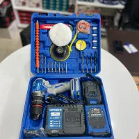 دریل شارژی ۳۶ ولت چکشی سه کاره هیوندای با لوازم