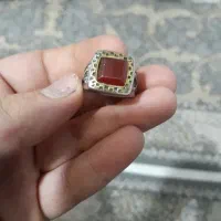 انگشتر عقیق حرز دار نقره