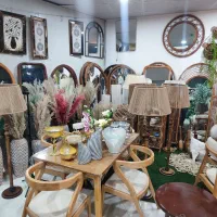 آیینه قدی و آباژور و محصولات حصیری