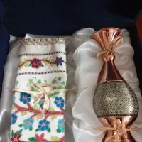 پکیج هدیه گلدان مس و پته
