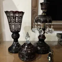 کریستال اگرمن قدیمی یاقوتی|ظروف سرو و پذیرایی|قم, باجک یک|دیوار