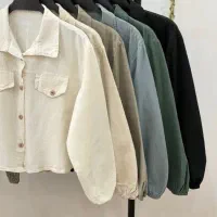 کراپ کت لنین پنبه