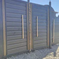 درب ویلای مدرن طرح دار فرفورژه دار|مصالح و تجهیزات ساختمان|نظرآباد, شهرک آزادگان|دیوار