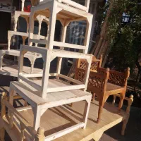 کرسی چوبی درابعادمختلف