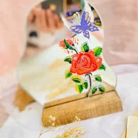 نقاشی روی آینه|آینه|تهران, سید خندان (جلفا)|دیوار