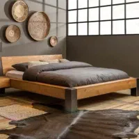 لوازم خانه وسایل خانه تخت و سرویس خواب تخت چوبی