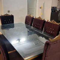 مبل همراه میز جلو مبلی + میز ناهارخوری (دولت آباد)|مبلمان خانگی و میز عسلی|ری, دولت‌آباد|دیوار