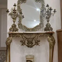 آیینه و شمعدان وکنسول برنز