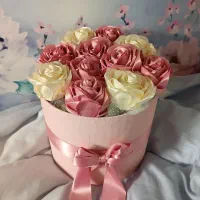 گل روبانی شیک|گل مصنوعی|قم, قلعه کامکار|دیوار