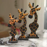 دکوری چوبی زرافه