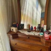 کتابخانه چوبی جادار  میز کامپیوتر  میز آرایش|کتابخانه، شلف، قفسه‌های دیواری|تبریز, |دیوار