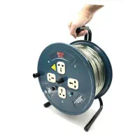 سیم سیار قرقره ای کابل 25و50متری باس صنعتی فیوزدار|ابزارآلات|هشتگرد, شهرک راه آهن|دیوار