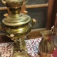 سرویس سماور عتیقه آک آک هنوز آب نرفته توش|کلکسیون اشیاء عتیقه|اصفهان, علی قلی آقا|دیوار