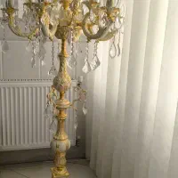 لوستر کنار سالنی برنز کرم طلایی