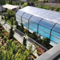 پوشش سقف استخر متحرک و ثابت سازه آهن  پلی کربونات