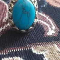 انگشتر فیروزه ۱۴ گرم تقره