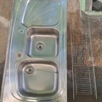 سینک ظرفشویی  وآب چکان درحدنو