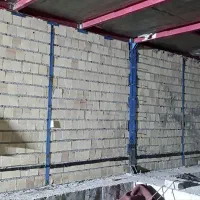 دیوار چینی . سیمان کاری . رنگ کاری