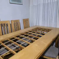 میز و صندلی چوبی ۶ نفره