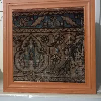 ۳عدد تابلو فرش تیکه قدیمی پاخورده باقدمت۷۰ساله.