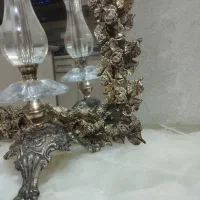 آینه شمعدان برنج|بوفه، ویترین، کنسول|تهران, افسریه شمالی|دیوار