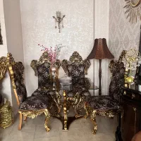 مبل ۹ نفره استیل به همراه میز نهار خوری ۴ نفره