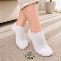 جوراب زیرقوزکی سفید تک با کیفیت بسته ۱۲تایی