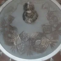ست کامل لوستر سه تایی و دیوار کوب برنزی