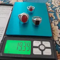 تعدادی انگشتر نقره