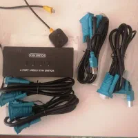 سوییچKVMچهار تا کامپیوتر با یک مانیتور کنترل کنید