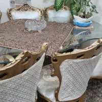 مبلمان و میز ناهارخوری ۹ نفره تمیز|مبلمان خانگی و میز عسلی|تهران, شمس‌آباد|دیوار