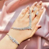 نیم ست نقره|جواهرات|گرگان, |دیوار