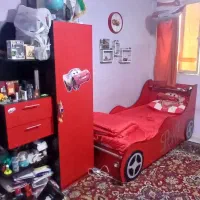 تخت وکمد ماشینی ام دی اف نوجوان