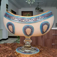 کشکول دکوری کریستال بسیار زیبا قطر ۲۶ س