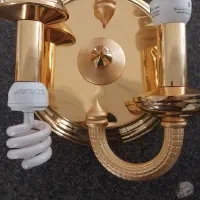 لوستر دیواری ۲عدد سقفی هم ۲ عدد آب طلا کاری شده|لوستر و چراغ آویز|صدرا-فارس, فاز ۱|دیوار